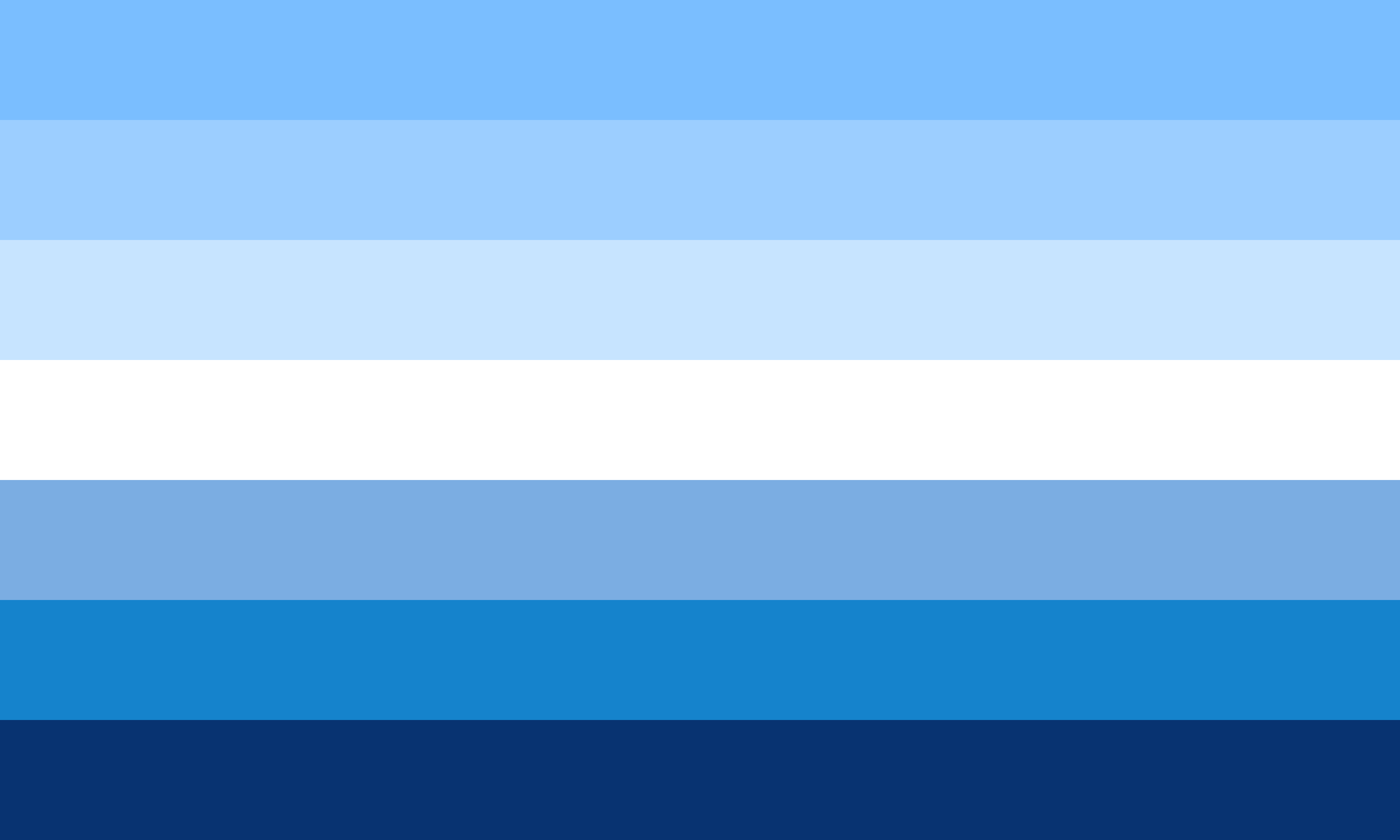 A flag similar to the current mlm flag, but based on the shades of azure and blue.